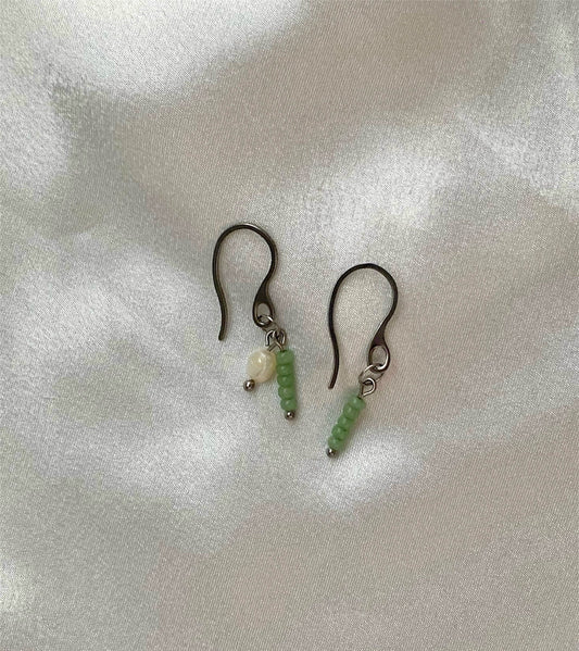 Nara Earrings Jade Green