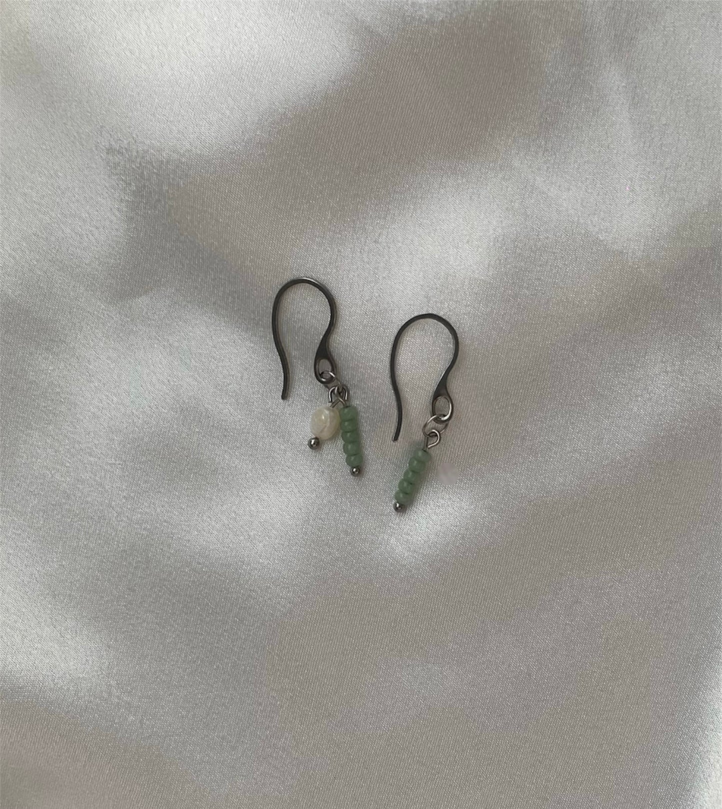 Nara Earrings Jade Green