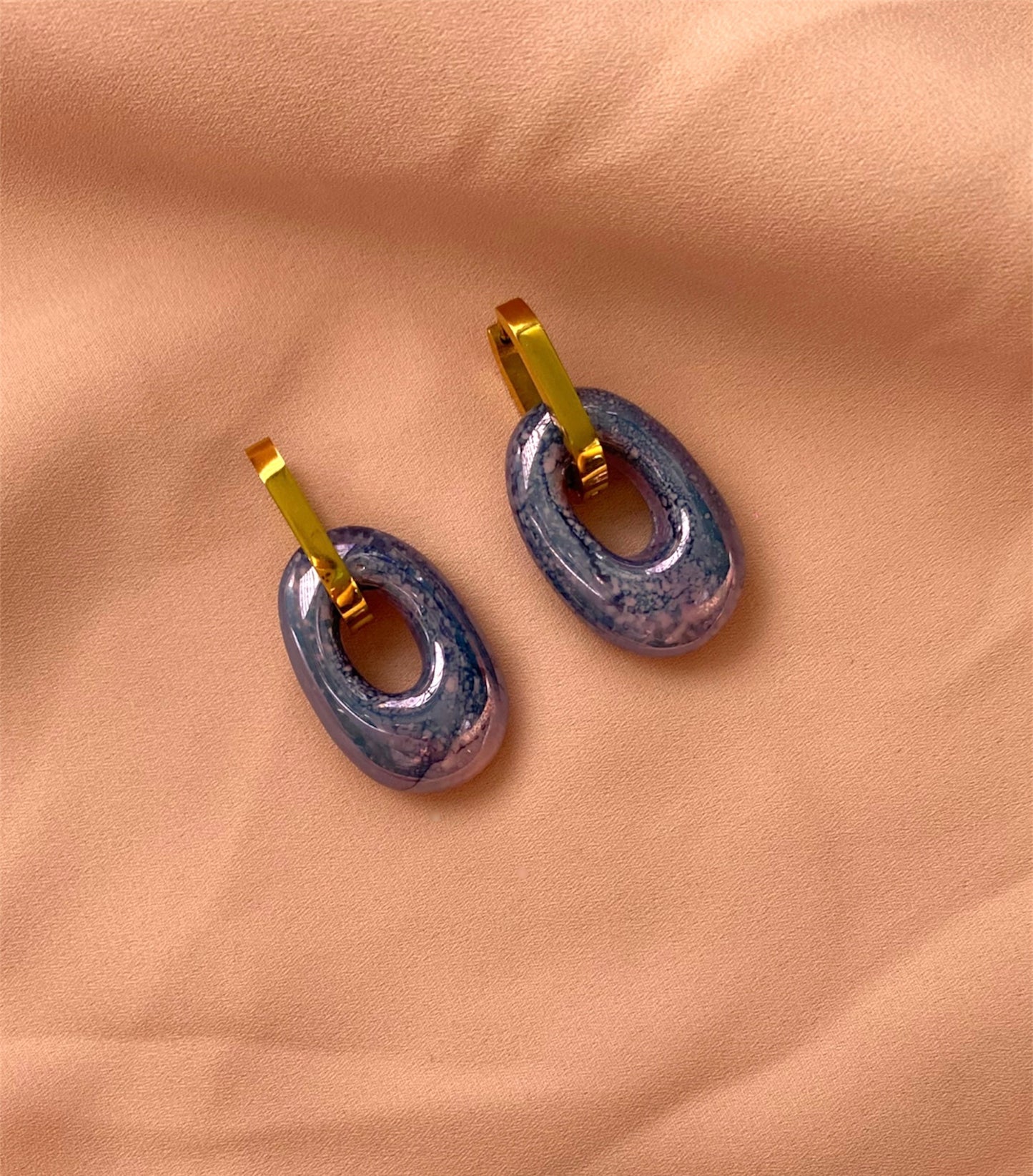 Miri Earrings Violet Blue