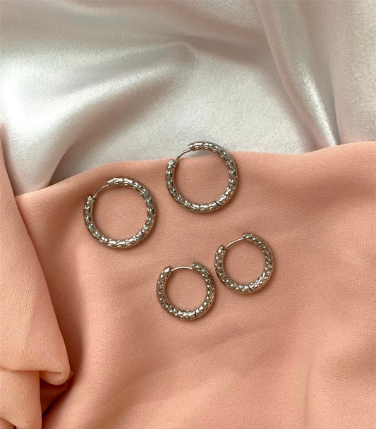 Sassy Hoops Silver