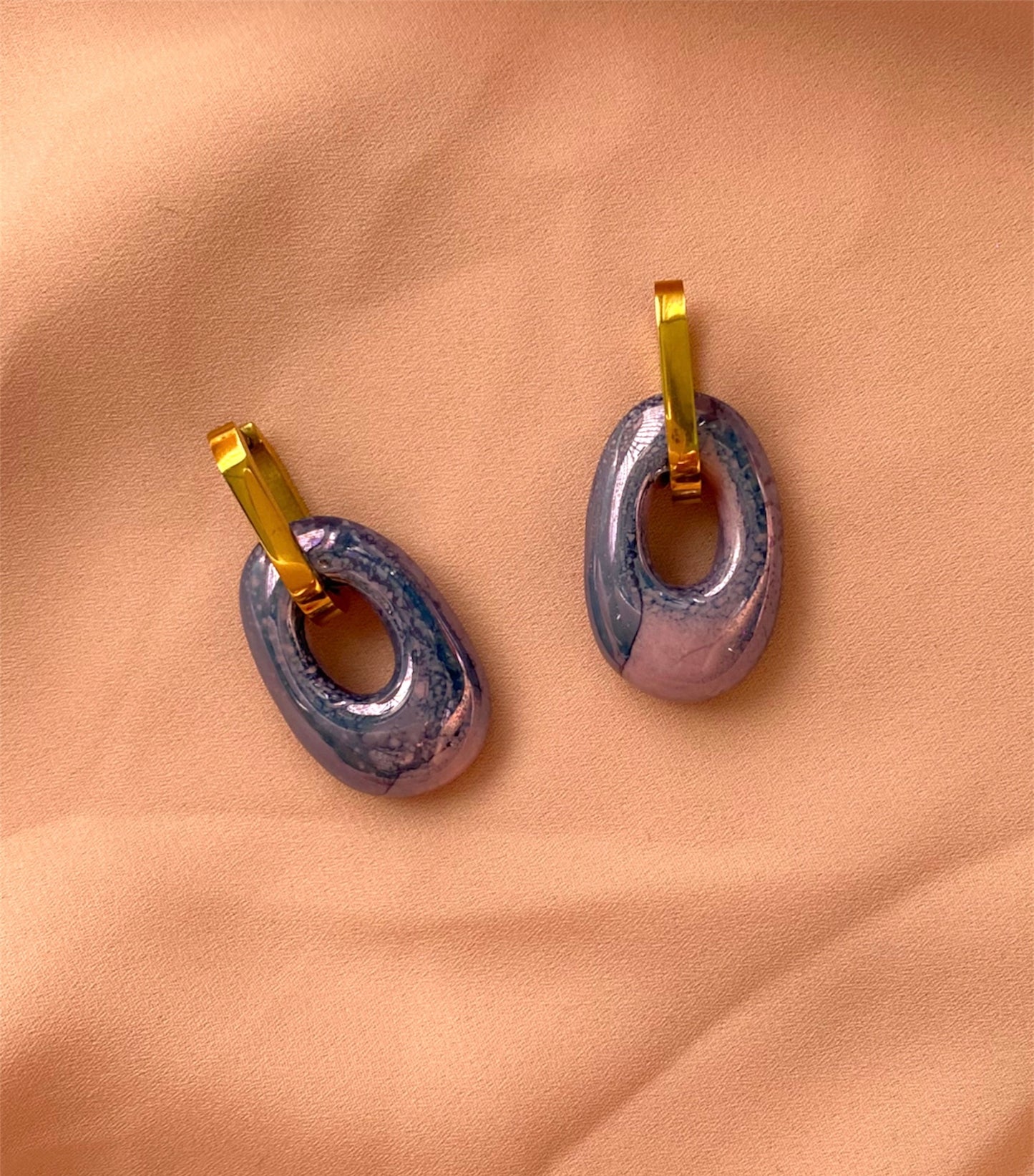 Miri Earrings Violet Blue