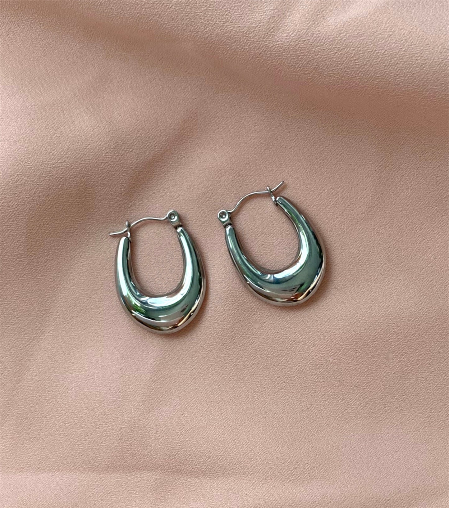 Glam Hoops Silver