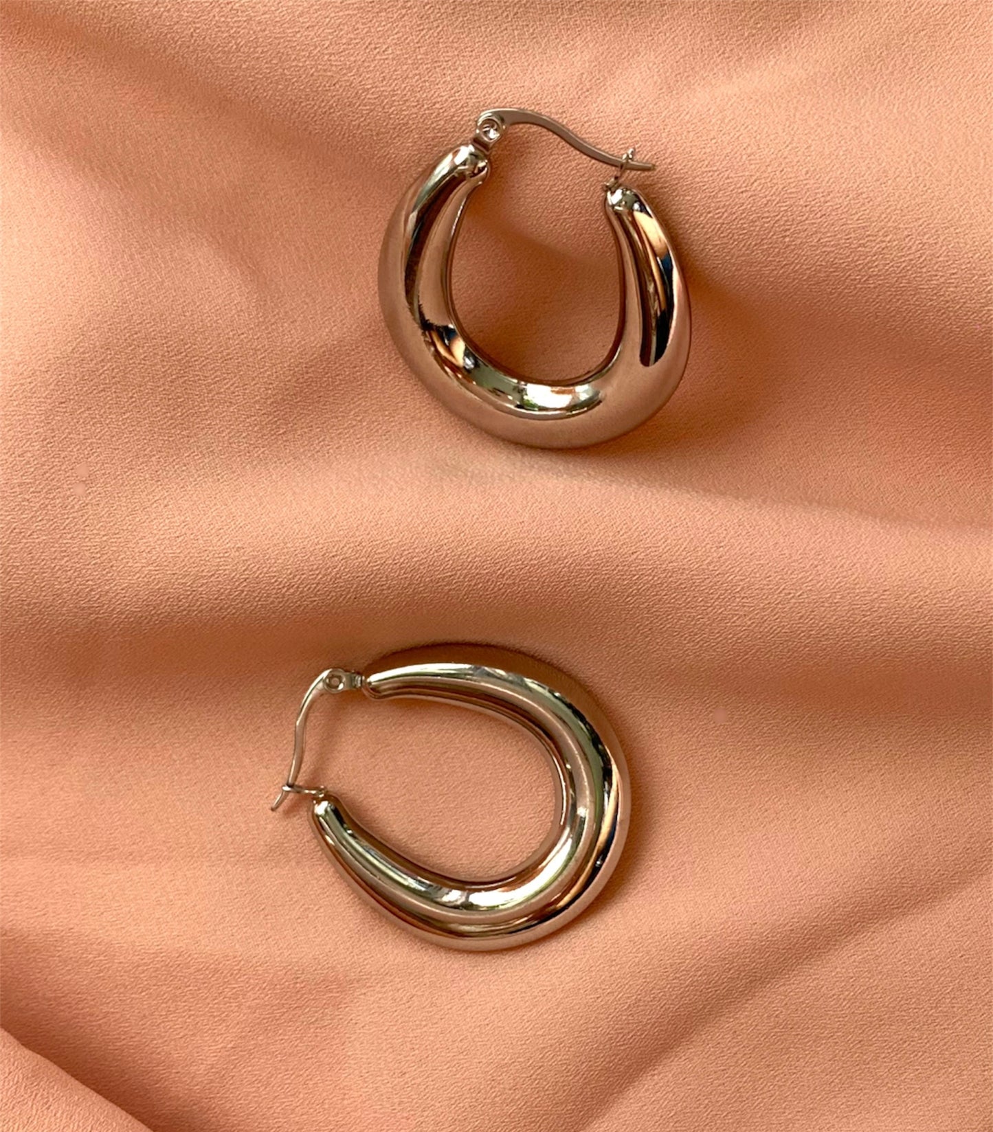 Glam Hoops Silver