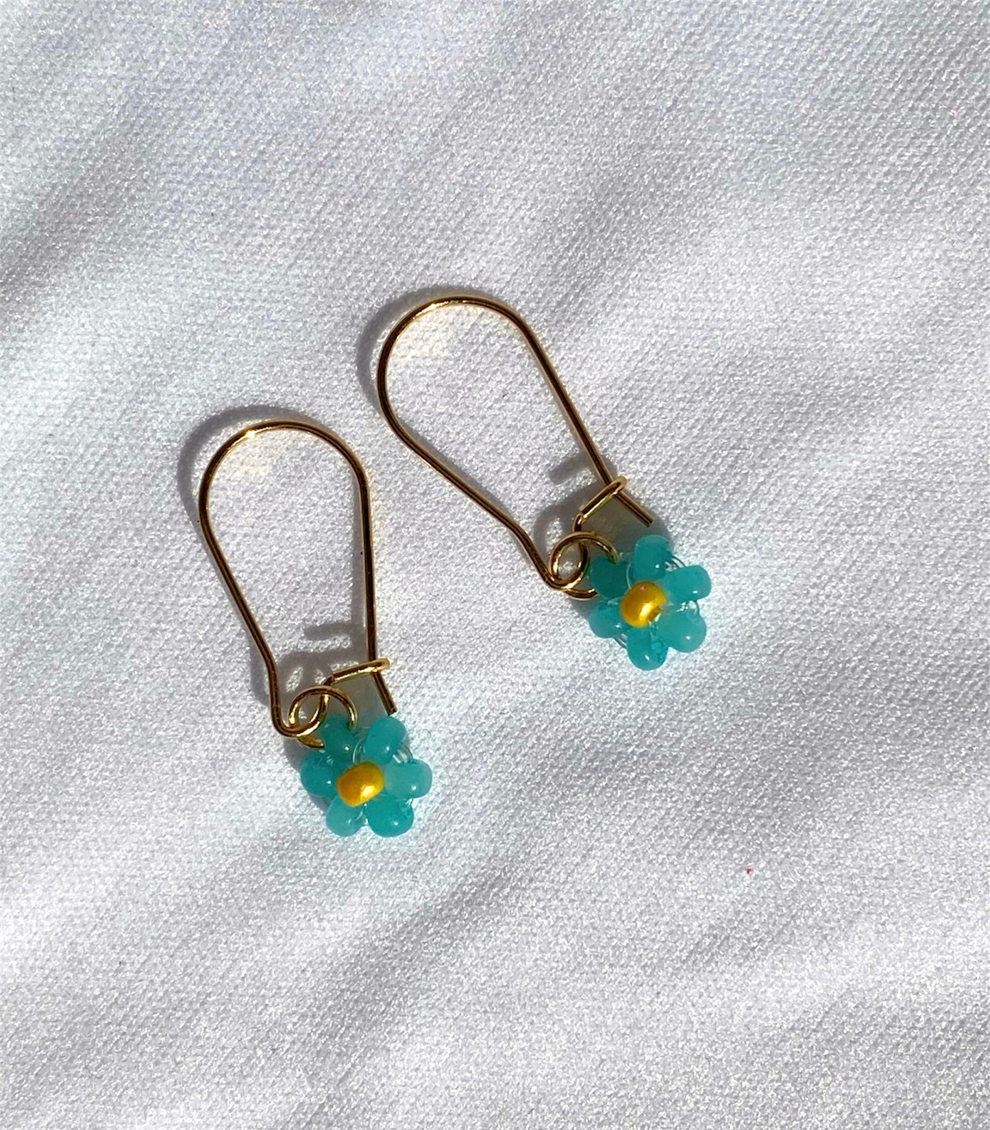 Daisy Earrings Fine Turquoise