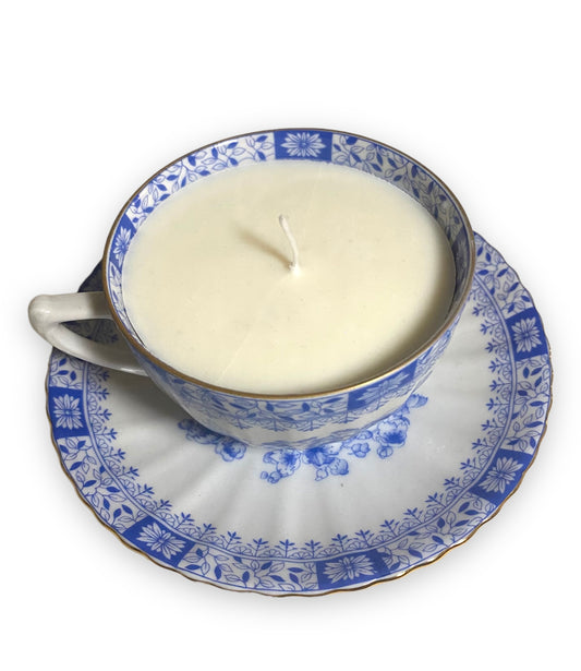 Porcelain Tea Cup Candle